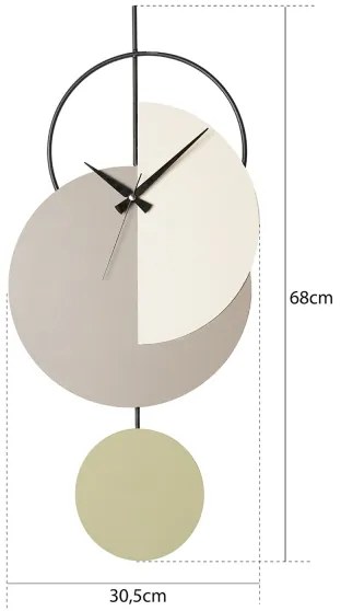 Ceas de perete 68x30,5 cm 1xAA