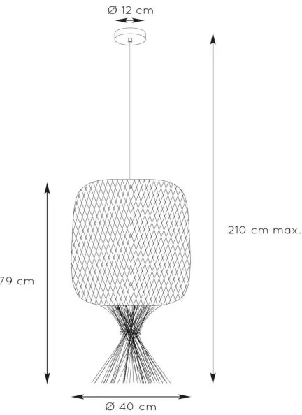 Lustră pe cablu GARVE 1xE27/40W/230V verde Lucide 03436/40/33