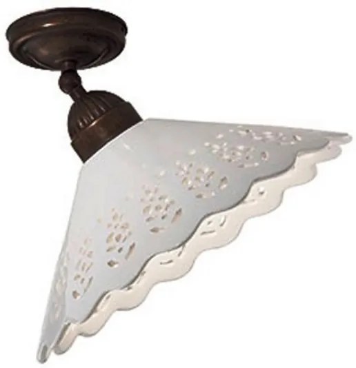 Plafonier rustic fabricat manual diametru 30cm Fiori di Pizzo 065.02.OC