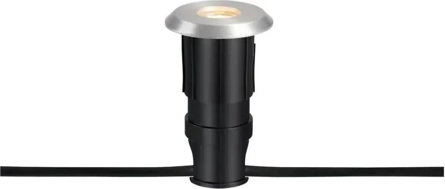 Markslöjd 107716 - Lampă LED încastrată pentru exterior GARDEN24 0,8W/24V IP44 negru/crom mat