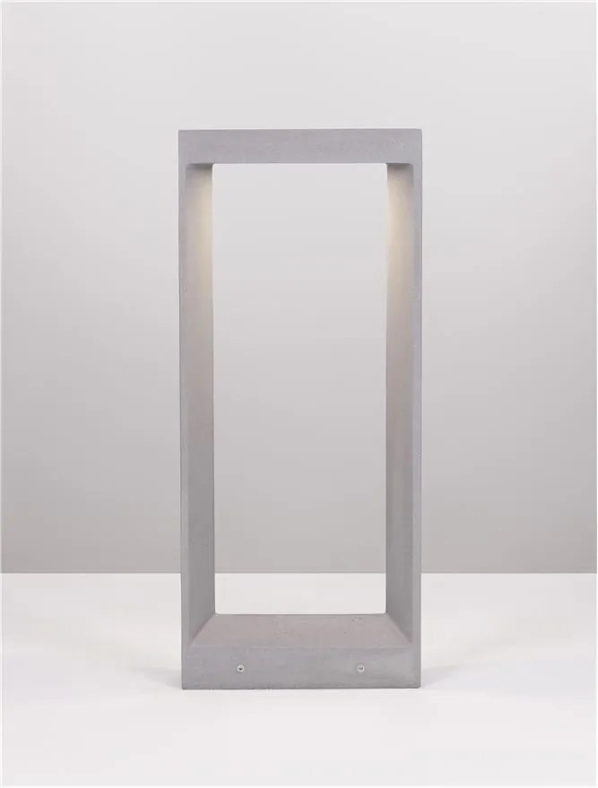 Stalp LED mediu pentru exterior design modern IP65 Cairo gri
