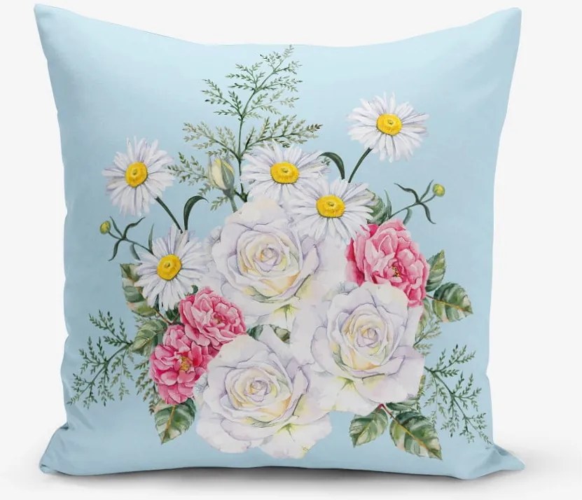Față de pernă Minimalist Cushion Covers Flowerita, 45 x 45 cm