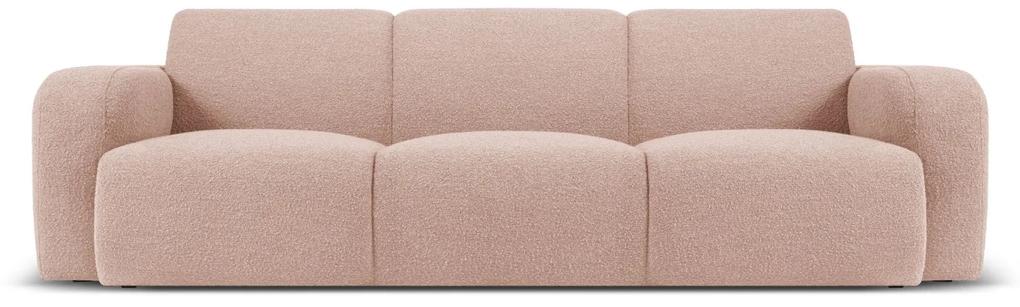 Canapea Molino cu 3 locuri si tapiterie boucle, roz