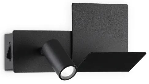 Aplică LED Ideal Lux KOMODO LED/4,5W/230V USB CRI 90 negru