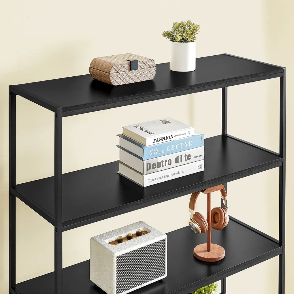 Raft E1121 BK, metal, negru