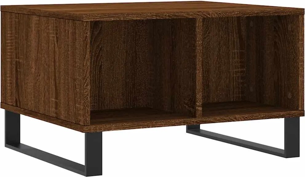 vidaXL Măsuță de cafea, stejar maro, 60x50x36,5 cm, lemn compozit