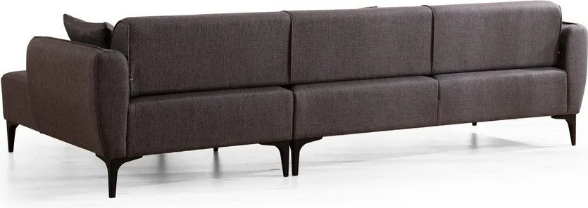 Colțar Belissimo, gri închis, colț pe partea dreaptă – Balcab Home