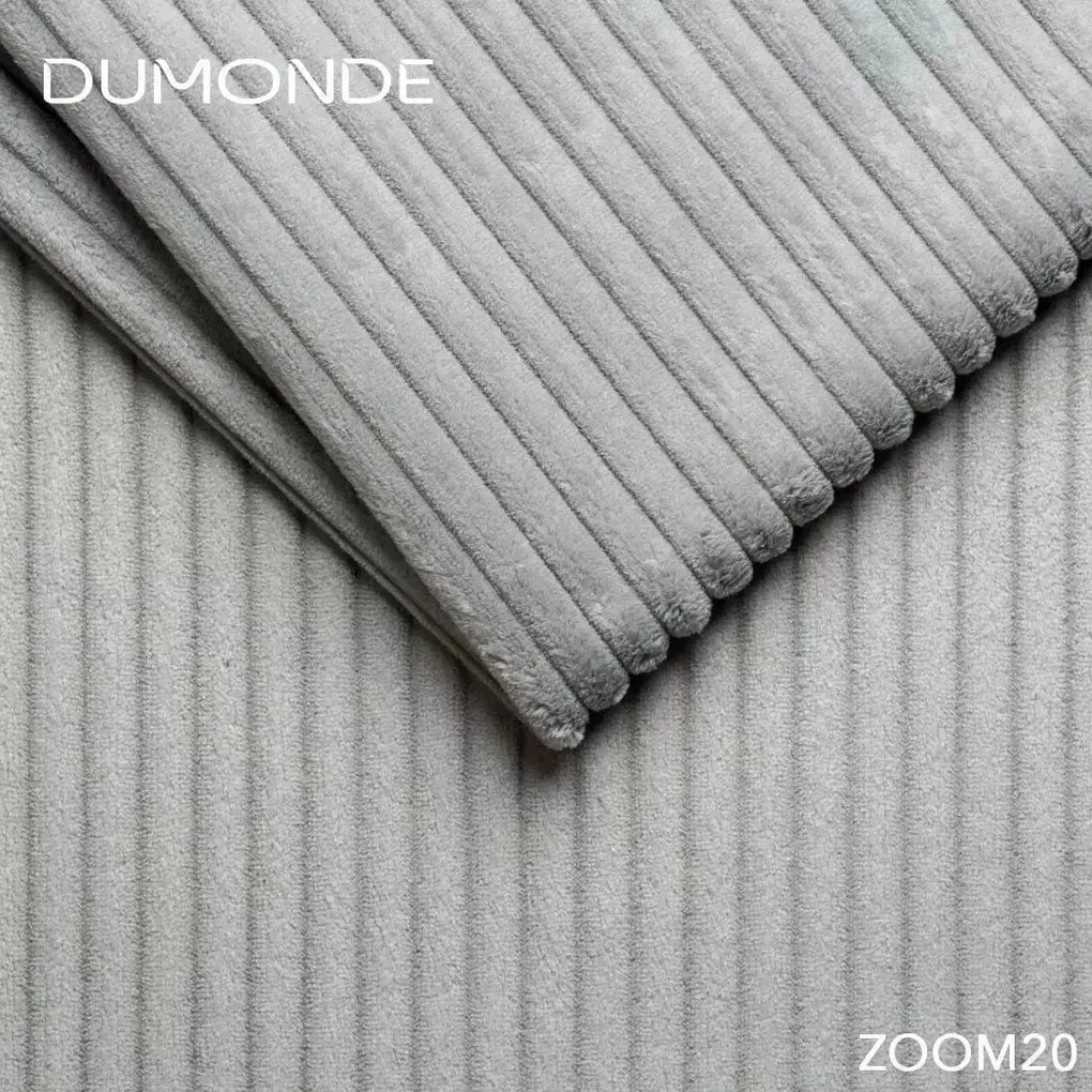 Colțar extensibil dumonde cu ladă de depozitare si sezut confortabil din spuma high-density, Gloria Zoom Grey II 320x183 cm