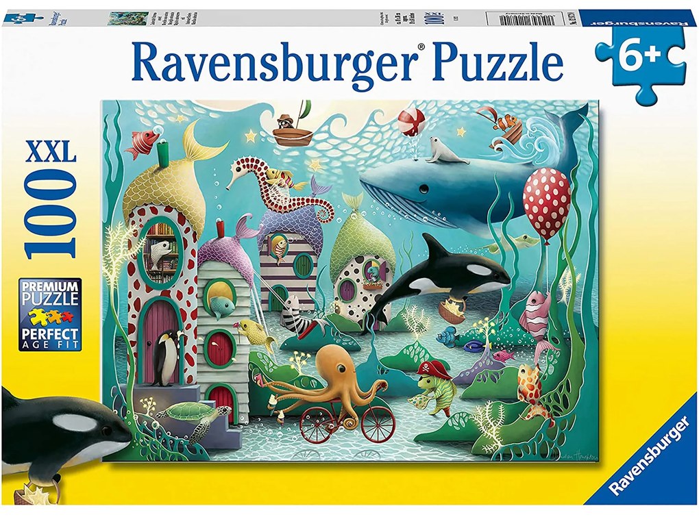 PUZZLE ANIMALE SUBACVATICE, 100 PIESE - RAVENSBURGER (RVSPC12972)