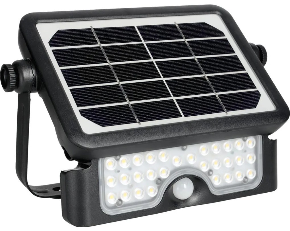 Proiector LED solar cu senzor LED/5W/3,7V 4000K IP65 3000 mAh