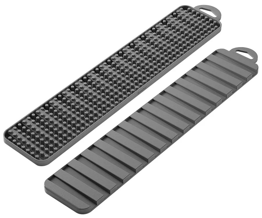 Scurgător de vase gri din plastic 42x8 cm Gravity – Metaltex