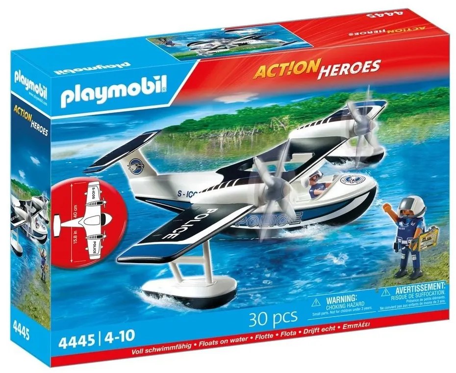 HIDROAVION DE POLITIE - PLAYMOBIL ACTION HEROES (PM4445)