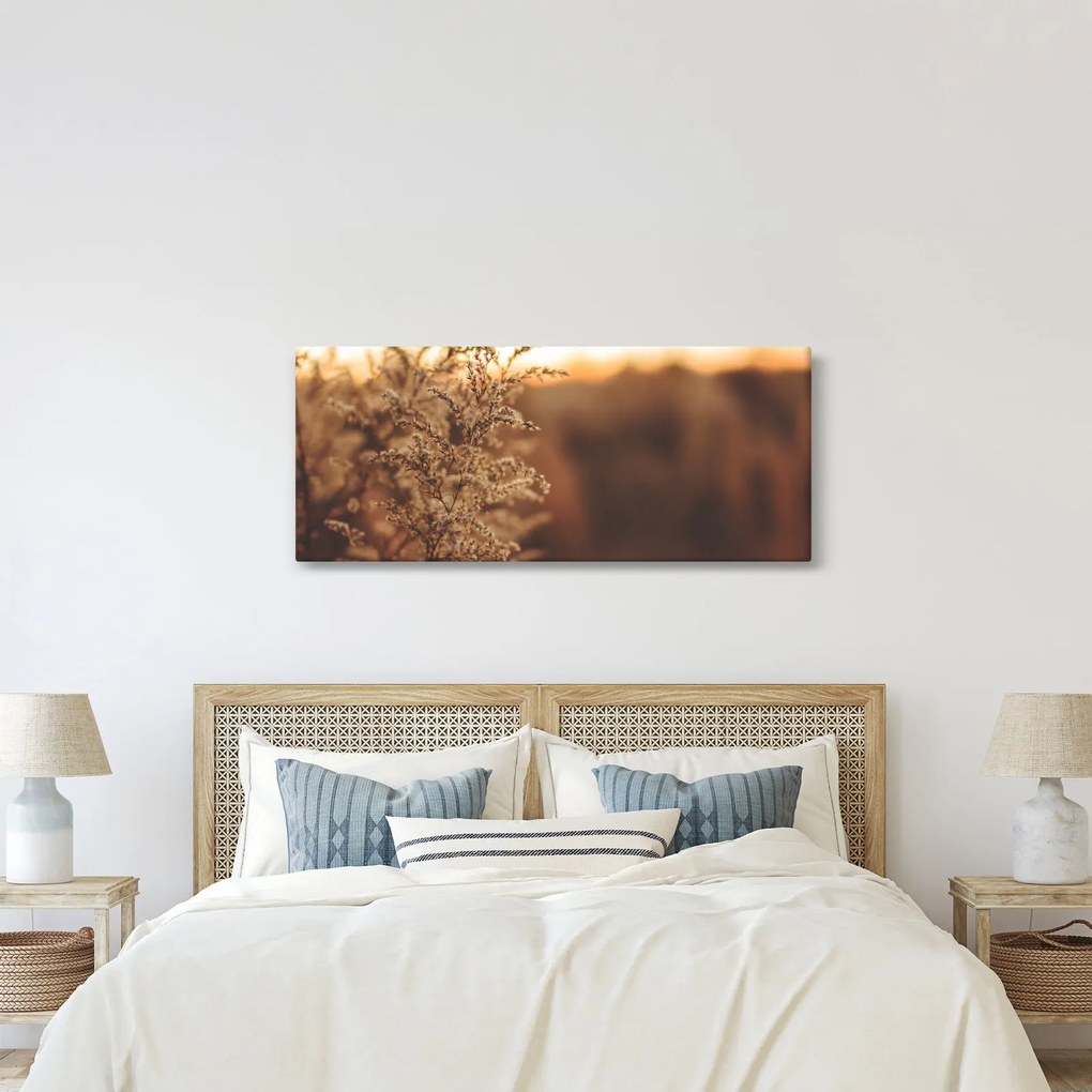 Tablou - Iarba înflorită (120x50 cm)