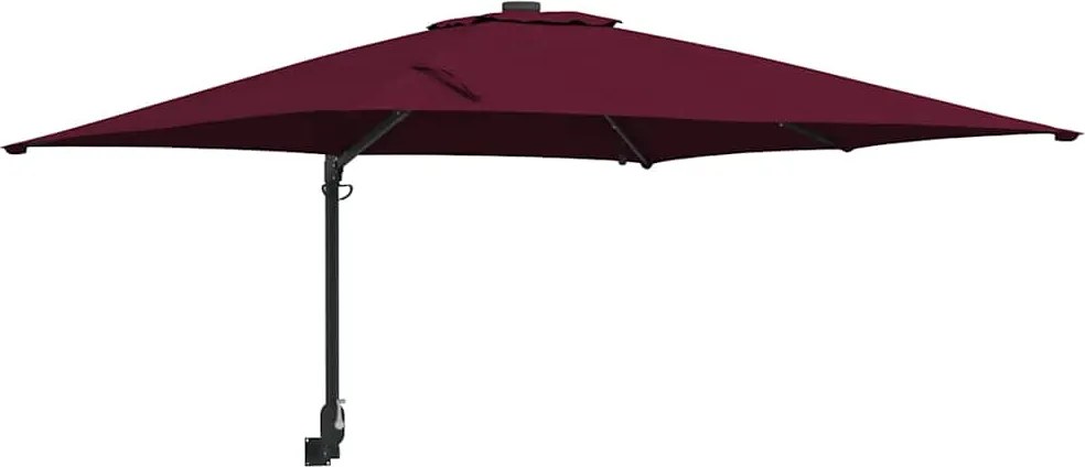 vidaXL Parasol de Grădină Roșu Bordeaux 248,5 x 247,5 x 160 cm