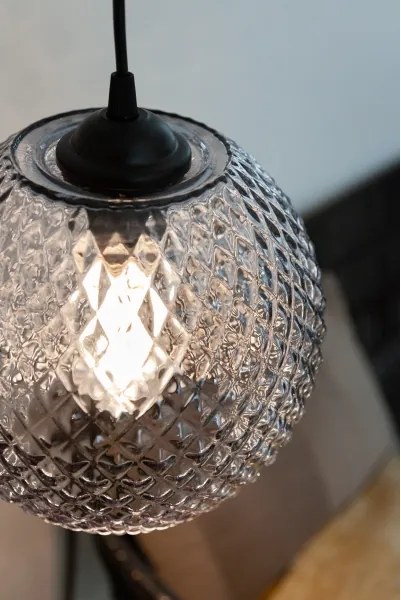 Halo Design 718443 - Lustră suspendată pe cablu NOBB 1xE27/40W/230V, gri fumuriu