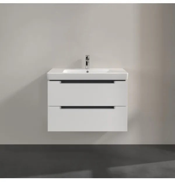 Dulap baza suspendat, Villeroy&amp;Boch Subway 2.0, 78.7x44.9x52cm, alb lucios, A69600DH