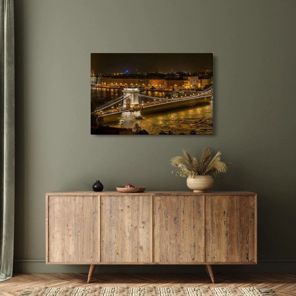 Tablou orașului nocturn (90x60 cm)