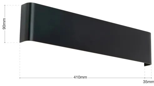 Orion - Aplica de perete LED ACCENT LED/14W/230V negru