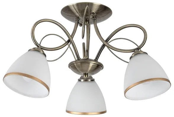 Brilagi - Lustră aplicată FRED 3xE27/60W/230V Ø 59 cm bronz