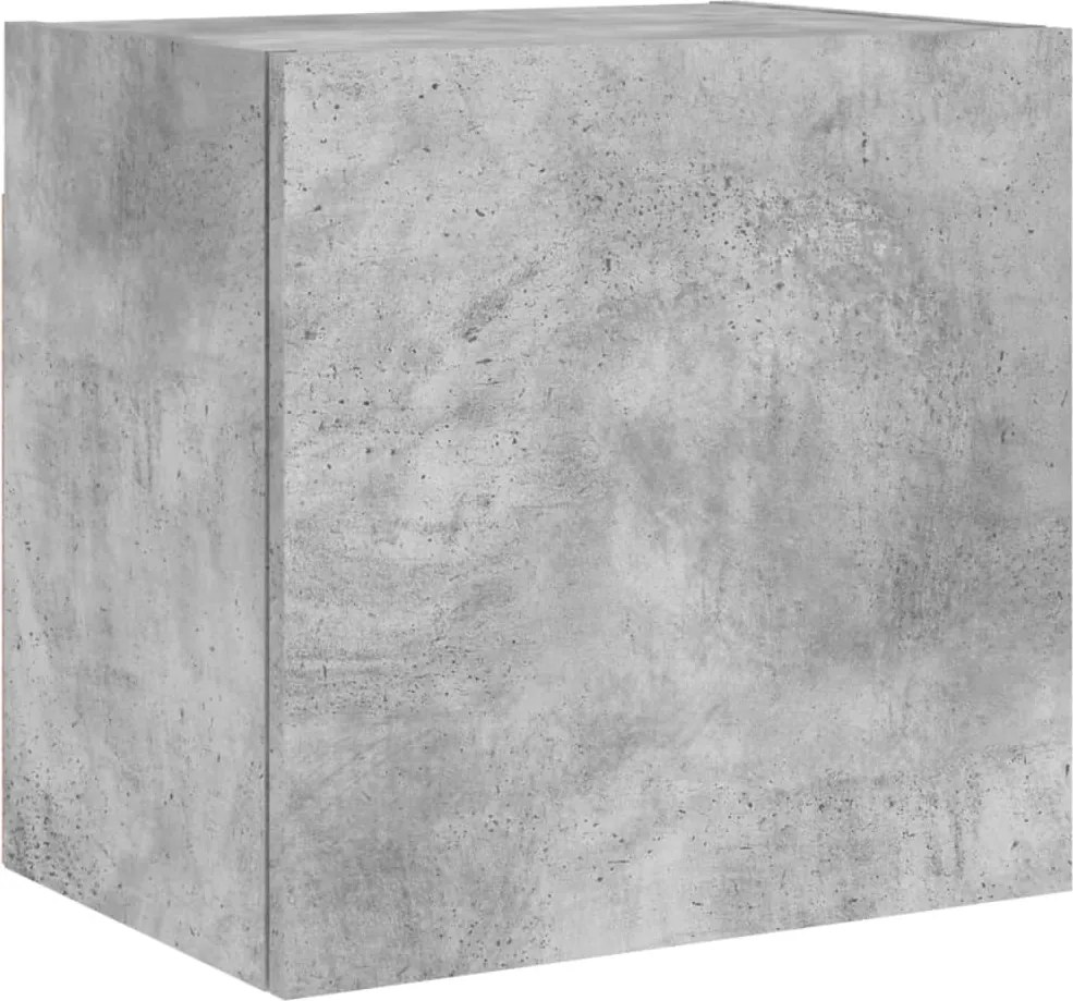 vidaXL Comodă TV de perete, gri beton, 40,5x30x40 cm, lemn prelucrat