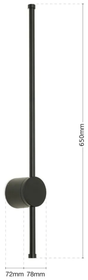 Aplica pentru baie stil minimalist IP54 FERDINAND negru