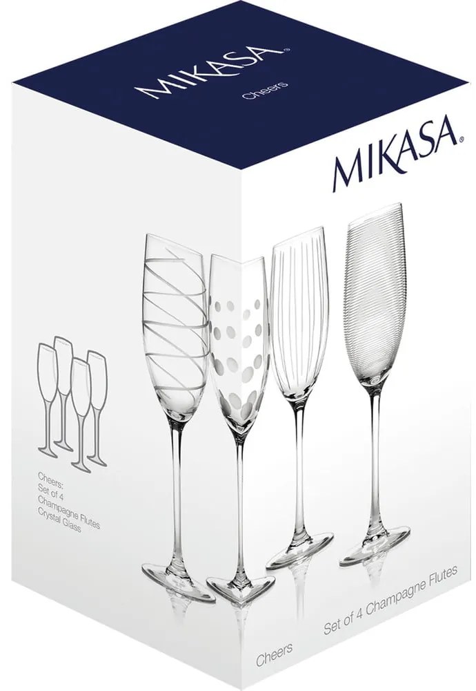 Pahare de vin spumant în set de 4 buc. 250 ml Cheers - Mikasa
