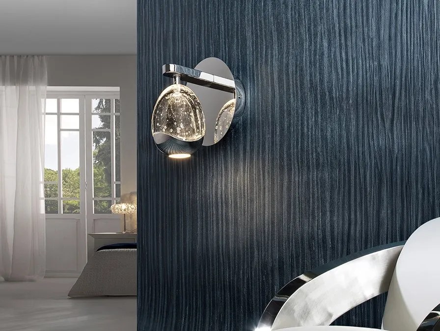 Aplica de perete design modern ROCIO, crom