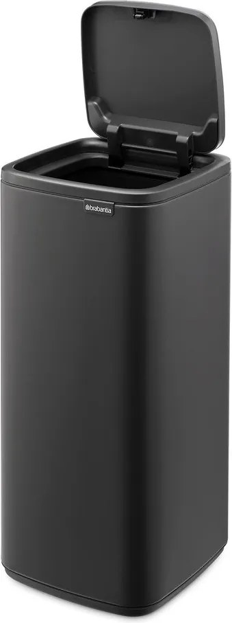 Coș de gunoi gri închis cu senzori de atingere din oțel 30 l Bo Touch – Brabantia