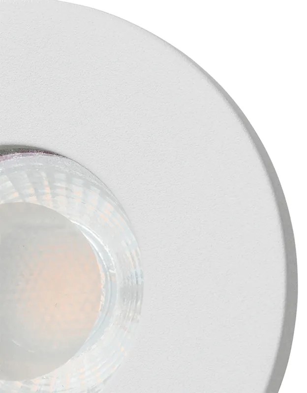 Set de 6 spoturi încastrate moderne pentru baie alb - Shed