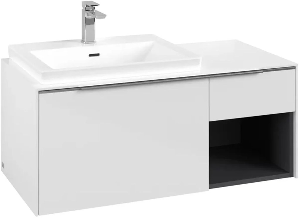 Villeroy &amp; Boch Subway 3.0 dulap 100.1x51.6x42.3 cm sub chiuveta pe perete alb C57200VE