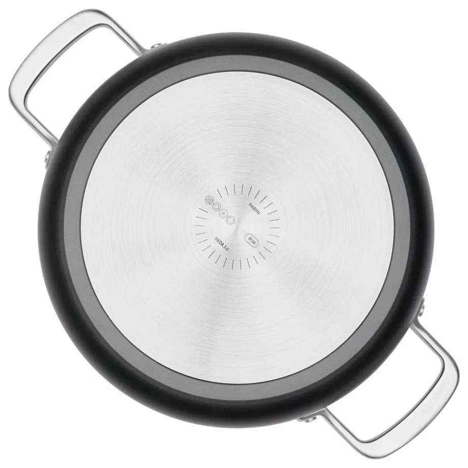 Tigaie cu capac/cu suprafață ceramică ø 28 cm tegame Meda 3.0 – FABINI