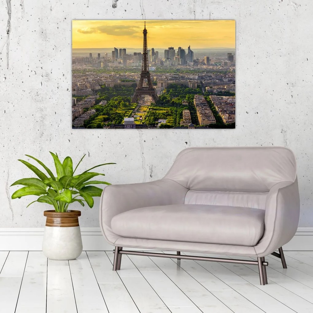 Tablou - Panorama Parisului (90x60 cm)