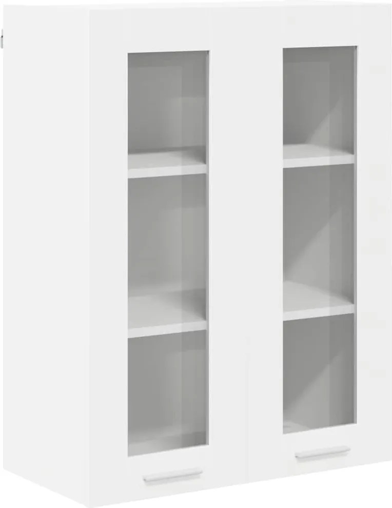 vidaXL Dulap suspendat cu depozitare Alb 60 x 31 x 80 cm Lemn compozit