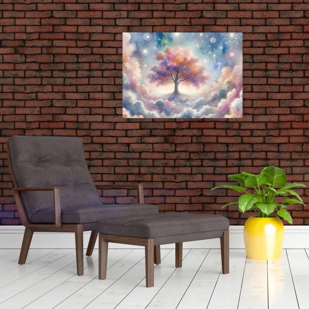 Tablou – Arborele vieții printre nori (70x50 cm)