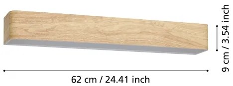 Aplică LED pentru baie Eglo 901102 SANIA LED/26,5W/230V 3000K bej