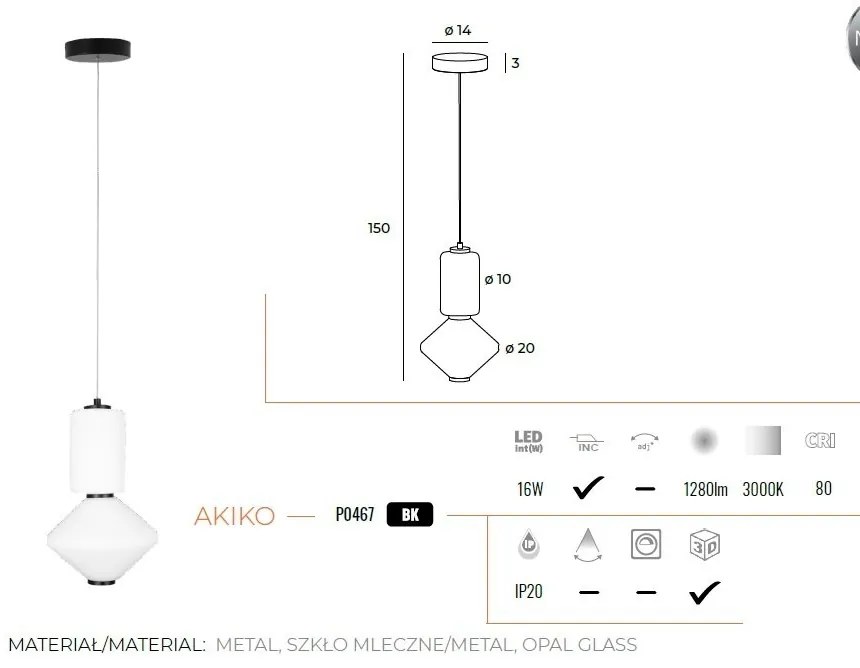 Lustra LED moderna design deosebit AKIKO
