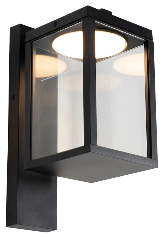 Lampa de perete exterioară neagră cu LED IP54 - Ferdinand