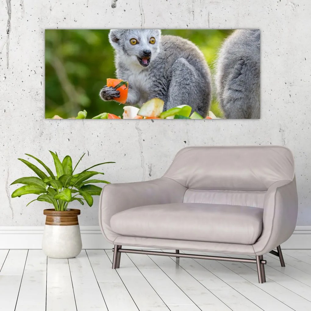 Tablou cu lemur (120x50 cm)
