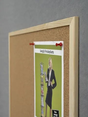Avizier din lemn Cork Board Eco - 60 x 80 cm
