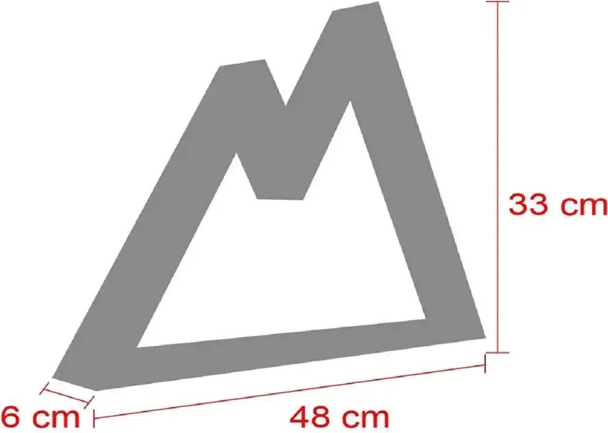 Raft de perete din lemn ,seria wood, Homs, natural, 48 x 33 x 6 cm,700134