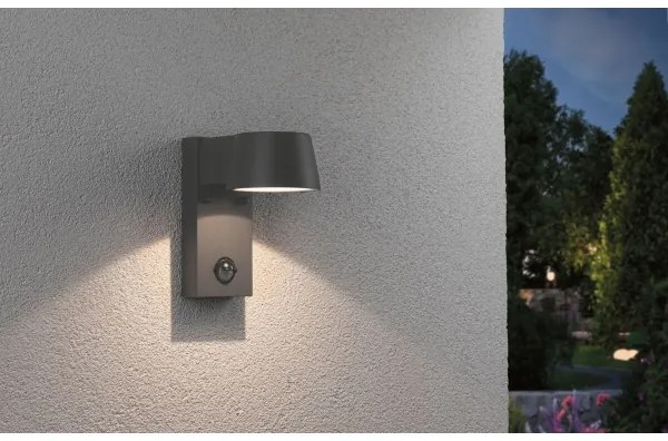 Aplică de exterior cu senzor Paulmann 94453 LED/6W IP44 CAPEA 230V