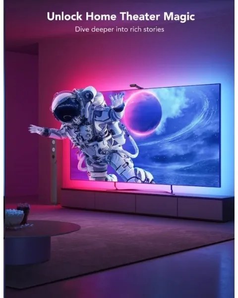 Govee DreamView T2 DUAL TV 55-65" SMART LED retroiluminare RGBIC Wi-Fi + telecomandă