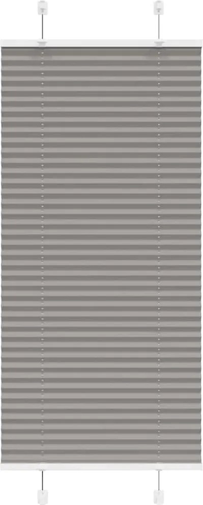 vidaXL Jaluzea plisată Antracit 60x100 cm Lățime țesătură 59,4 cm