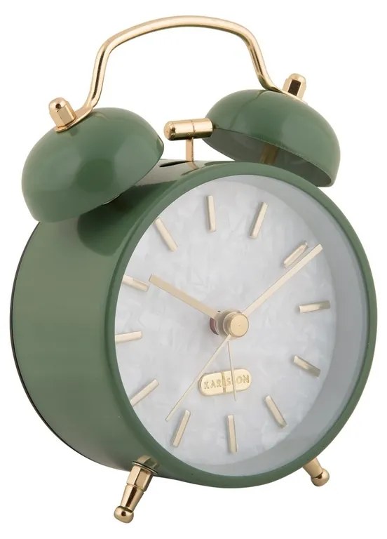 Karlsson 6009DG ceas cu alarmă design verde,diametru 12 cm