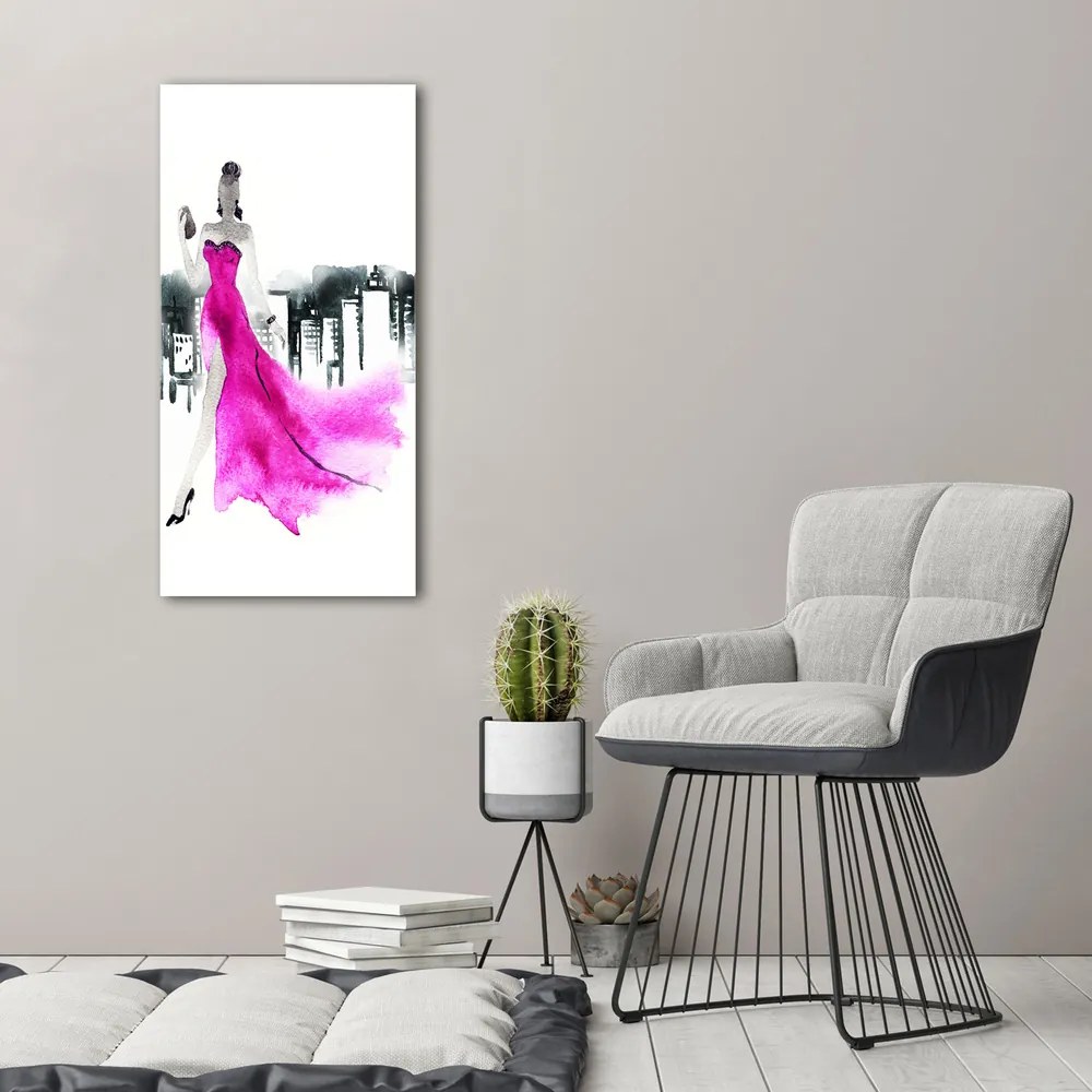 Pictură pe pânză Ilustrare de moda