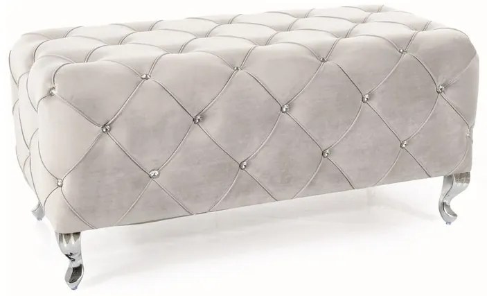 Taburet Hestia velvet gri deschis Blu03