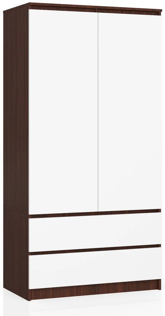 Dulap de haine Safwan (wenge + Alb). 1069446