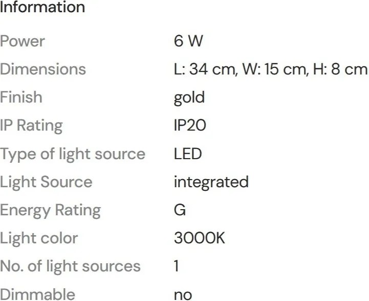 Aplica de perete LED moderna Everest 6W