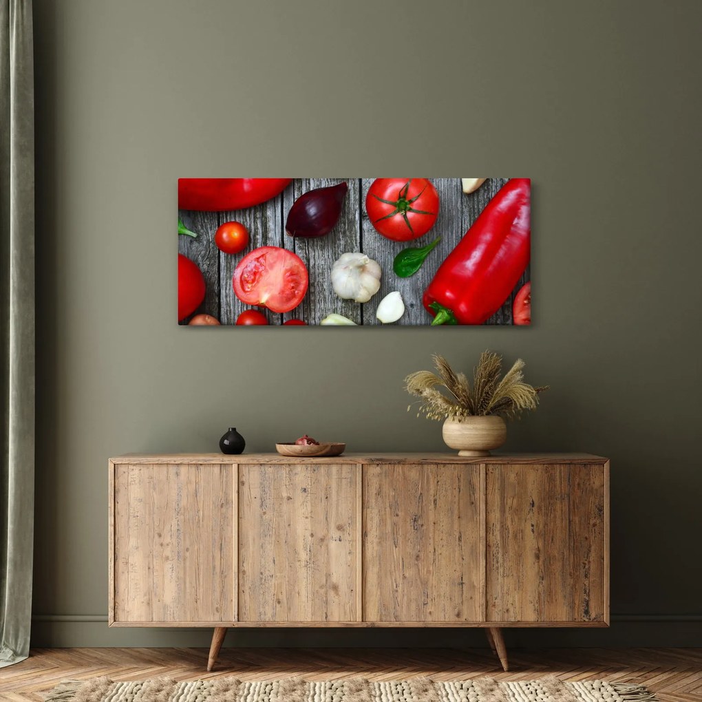 Tablou cu legume (120x50 cm)