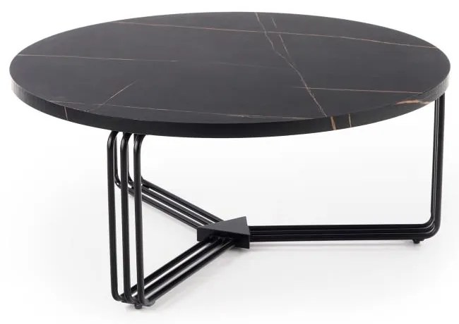 Masa de cafea Antica, neagra